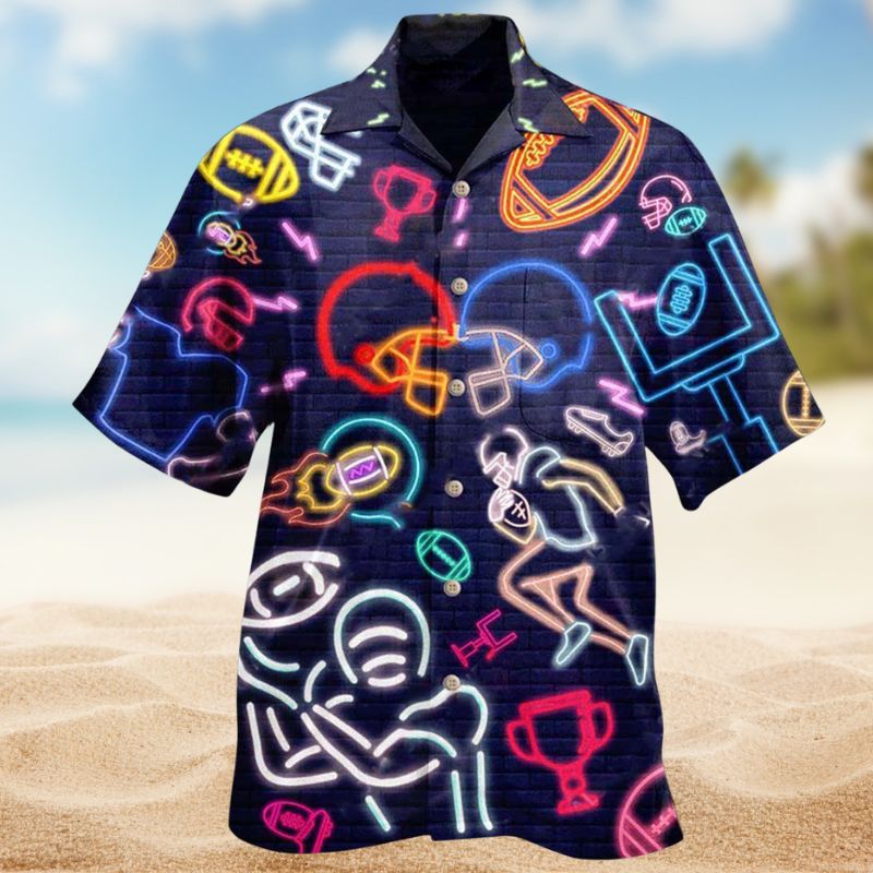 Football Play King Hawaiian Shirt For Resort Trips, Coastal Parties, And Warm Weather Style