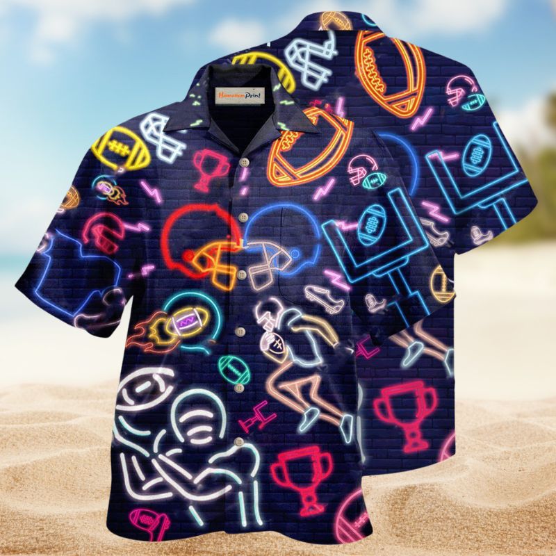 Football Play King Hawaiian Shirt For Resort Trips, Coastal Parties, And Warm Weather Style