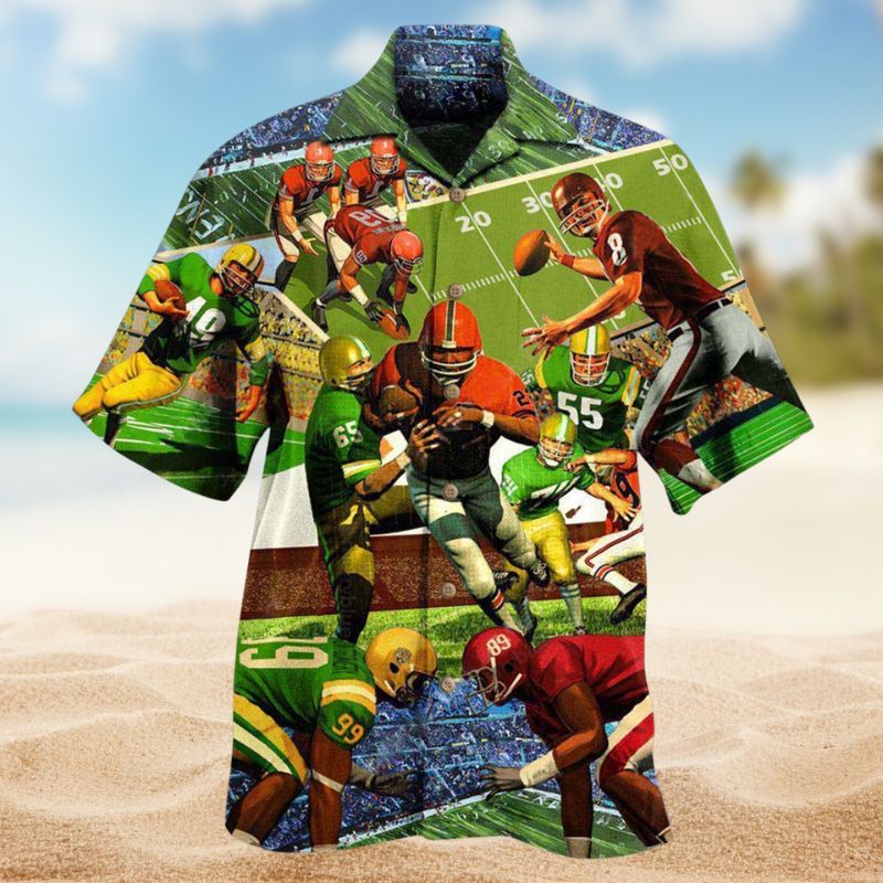 Football Defeated Hawaiian Shirt For Coastal Travel, Casual Events, And Comfortable Summer Wear