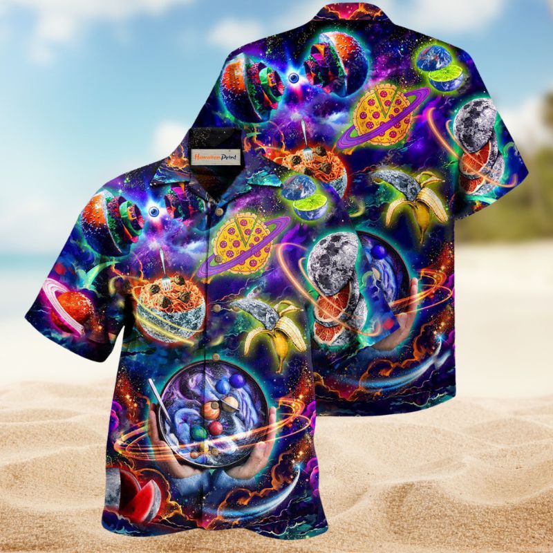 Food Planet Hawaiian Shirt For Island Vacations, Resort Wear, And Relaxed Seasonal Style