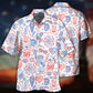 Patriotic Creative Fourth July Hawaiian Shirt For Heritage Inspired Events, Beach Travel, And Thoughtful Gifting