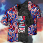 Patriotic American Hawaiian Shirt With All Over Print For Island Holidays Summer Parties And Casual Outdoor Wear