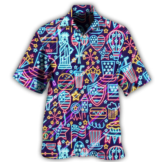 Patriotic Creative Fourth July Stunning Hawaiian Shirt For Resort Trips, Coastal Parties, And Warm Weather Style
