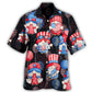 Patriotic Fourth July Celebration Hawaiian Shirt For Resort Trips, Coastal Parties, And Warm Weather Style