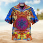 Fox Awesome Color Mix Hawaiian Shirt For Beach Holidays Wildlife Lovers And Distinctive Summer Style