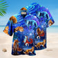 Fox Flying Through The Galaxy Hawaiian Shirt For Summer Vacation Beach Travel And Relaxed Casual Wear