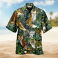 Vintage Floral Gardening Plants Hawaiian Shirt All Over Print Detail For Warm Weather Events