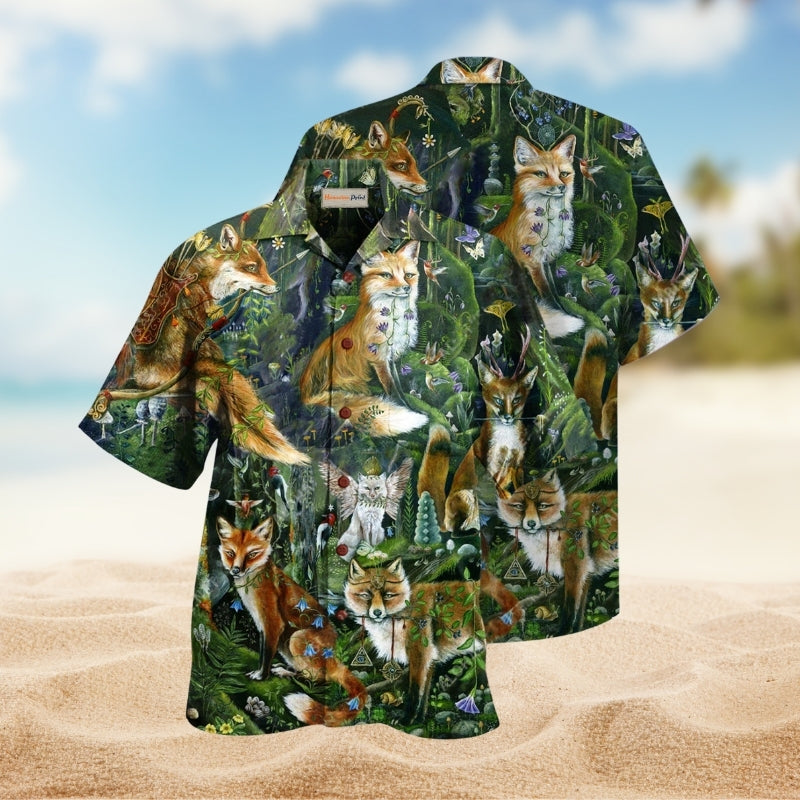 Vintage Floral Gardening Plants Hawaiian Shirt Artwork View For Coastal Travel