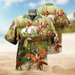 Fox Hunting Weekend Forecast Hawaiian Shirt For Island Vacations, Resort Wear, And Relaxed Seasonal Style