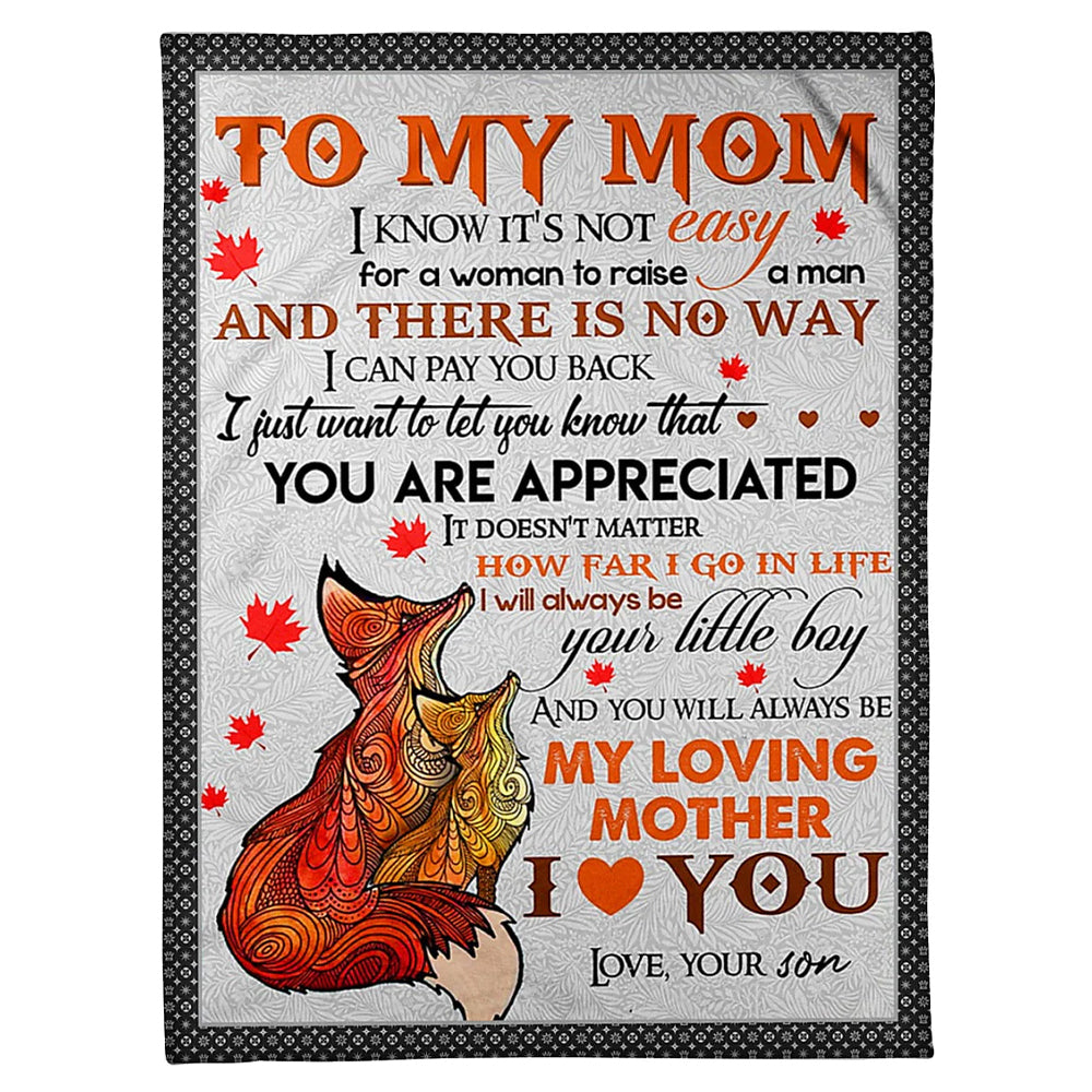 Fox I Loved You My Whole Life Flannel Blanket For Cozy Bedroom Sofa Decor