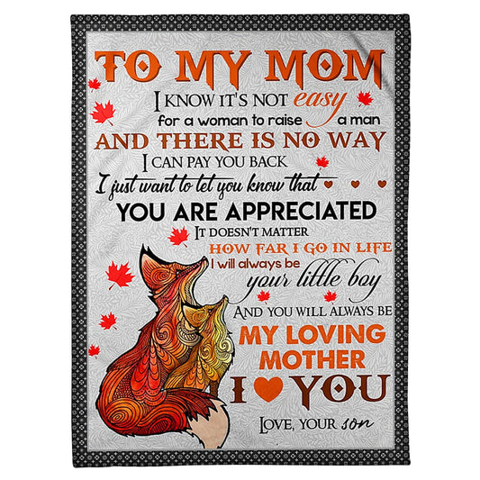 Fox I Loved You My Whole Life Flannel Blanket For Cozy Bedroom Sofa Decor