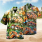 Fox Into Spring Hawaiian Shirt For Coastal Adventures Outdoor Gatherings And Casual Warm Weather Wear
