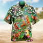 Fox Magnolia Breeze Hawaiian Shirt For Coastal Travel, Casual Events, And Comfortable Summer Wear
