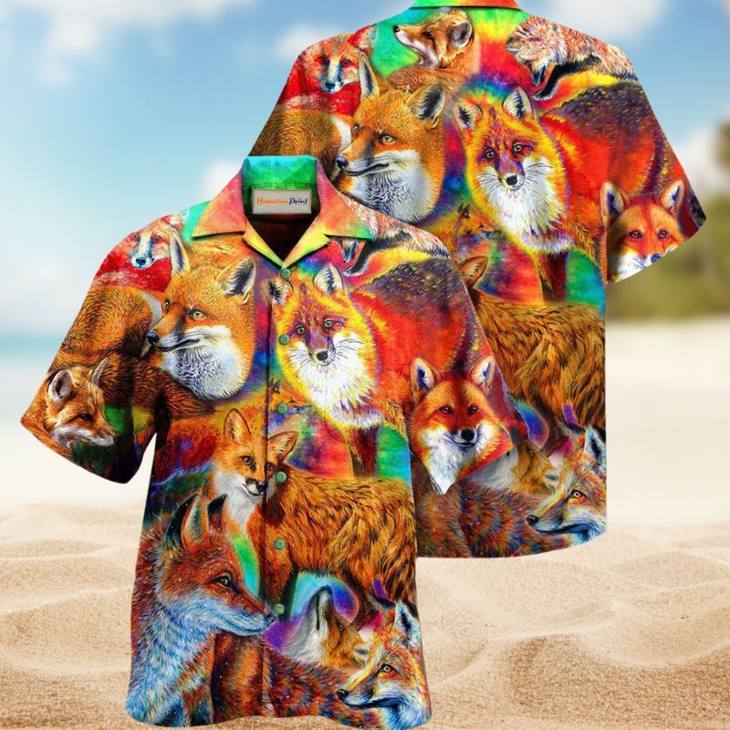 Fox Make Me Happy You Not So Much Hawaiian Shirt For Summer Vacation Beach Travel And Relaxed Casual Wear