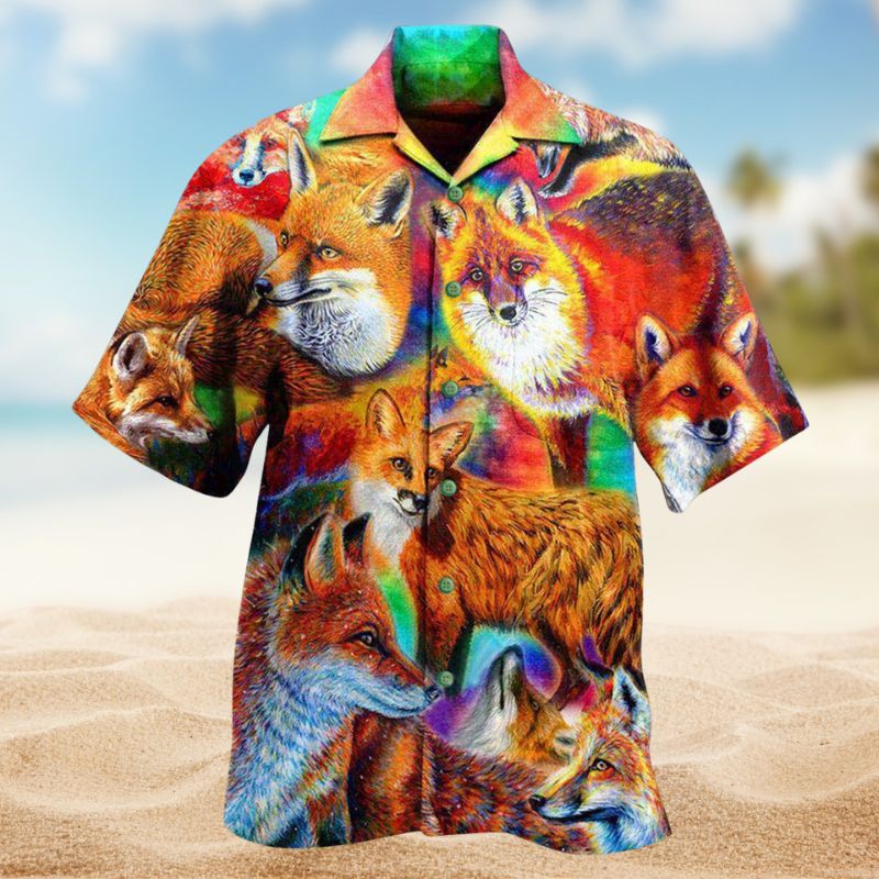 Fox Make Me Happy You Not So Much Hawaiian Shirt For Summer Vacation Beach Travel And Relaxed Casual Wear