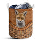 Fox Rattan Texture Laundry Basket For Bathroom Bedroom Storage