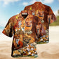 Fox Red Hawaiian Shirt For Tropical Holidays, Outdoor Gatherings, And Everyday Comfort