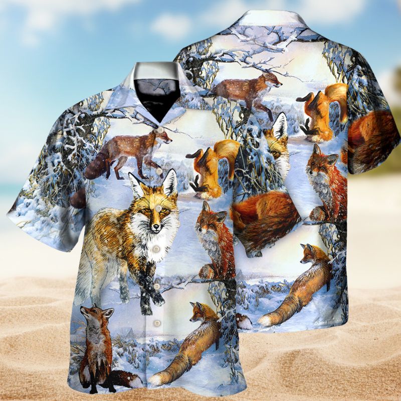 Fox Stay Clever Hawaiian Shirt For Resort Trips, Coastal Parties, And Warm Weather Style
