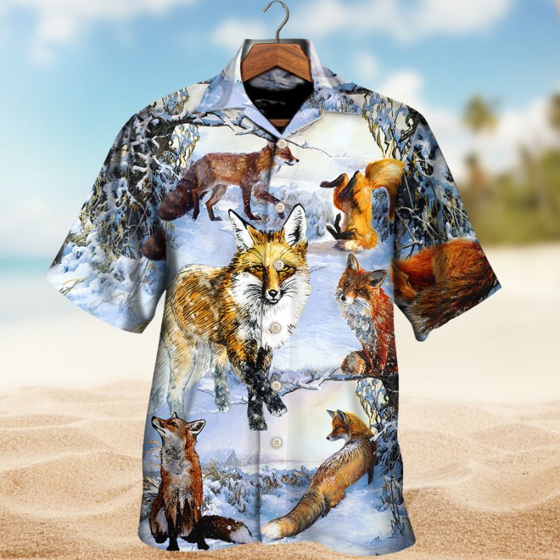 Fox Stay Clever Hawaiian Shirt For Resort Trips, Coastal Parties, And Warm Weather Style