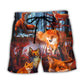 Fox Red Forest Beach Shorts Design Detail For Coastal Escapes And Daily Wear