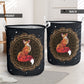 Fox Round Mandala Laundry Basket For Room Home Organizer
