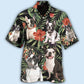 Tropical French Bulldog Hawaiian Shirt For Coastal Travel, Casual Events, And Comfortable Summer Wear