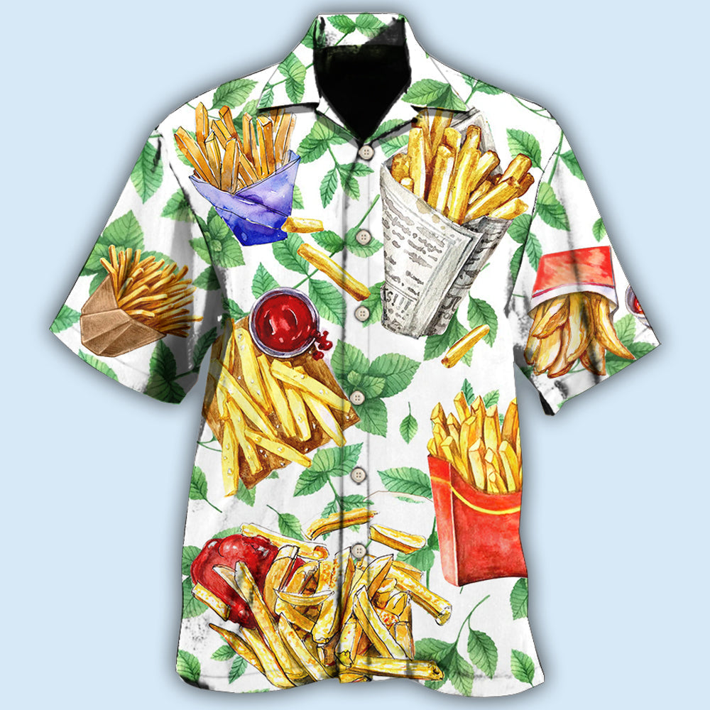 French Fries Food Hawaiian Shirt For Beach Days, Summer Outings, And Thoughtful Gift Giving