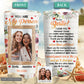 Bestie Floral Friends Custom Photo 20 Oz Tumbler For Coffee Travel And Daily Drinks