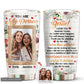 Bestie Floral Friends Custom Photo 20 Oz Tumbler For Coffee Travel And Daily Drinks