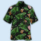 Black Green Frog Hawaiian Shirt With All Over Print For Tropical Getaways Outdoor Fun And Everyday Wear