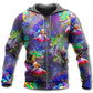 Colorful Frog Galaxy Mushroom Hoodie For Relaxed Streetwear Outdoor Gatherings And Travel