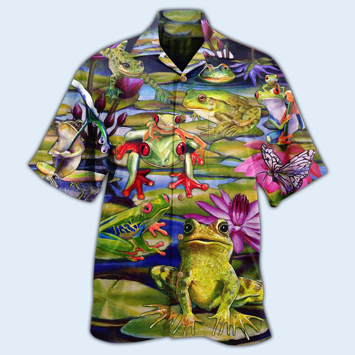 Frog Lake Hawaiian Shirt For Beach Parties And Weekend Getaways