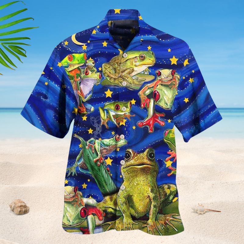 Frog Christmas Hawaiian Shirt For Christmas Gatherings, Resort Trips, And Cheerful Seasonal Style