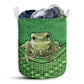 Frog Rattan Texture Laundry Basket For Bathroom Bedroom Storage