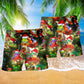 Frog Christmas Fun Beach Shorts For Poolside Relaxation And Summer Adventures