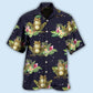 Tropical Floral Frog Hawaiian Shirt With All Over Print For Island Trips Summer Gatherings And Comfortable Daily Wear