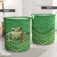 Frog Rattan Texture Laundry Basket For Room Home Organizer