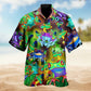 Frogs Mushrooms Hawaiian Shirt For Coastal Travel, Casual Events, And Comfortable Summer Wear
