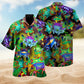 Frogs Mushrooms Hawaiian Shirt For Coastal Travel, Casual Events, And Comfortable Summer Wear
