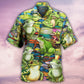 Frog Fantasy Adventure Hawaiian Shirt Artwork View For Coastal Escapes And Resort Style