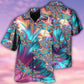 Dragonfly Summer Vibes Nature Hawaiian Shirt For Vacation Days And Relaxed Coastal Outings