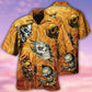 Skull Fire Hawaiian Shirt Design View For Resort Travel And Thoughtful Gifting