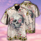 Cute Skull Hawaiian Shirt With All Over Print For Tropical Escapes Resort Wear And Outdoor Celebrations