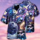 Skull Planet Galaxy Hawaiian Shirt For Summer Events And Casual Outdoor Wear