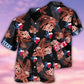 Peace Texas Heritage Hawaiian Shirt With All Over Print For Summer Vacation Beach Travel And Casual Wear