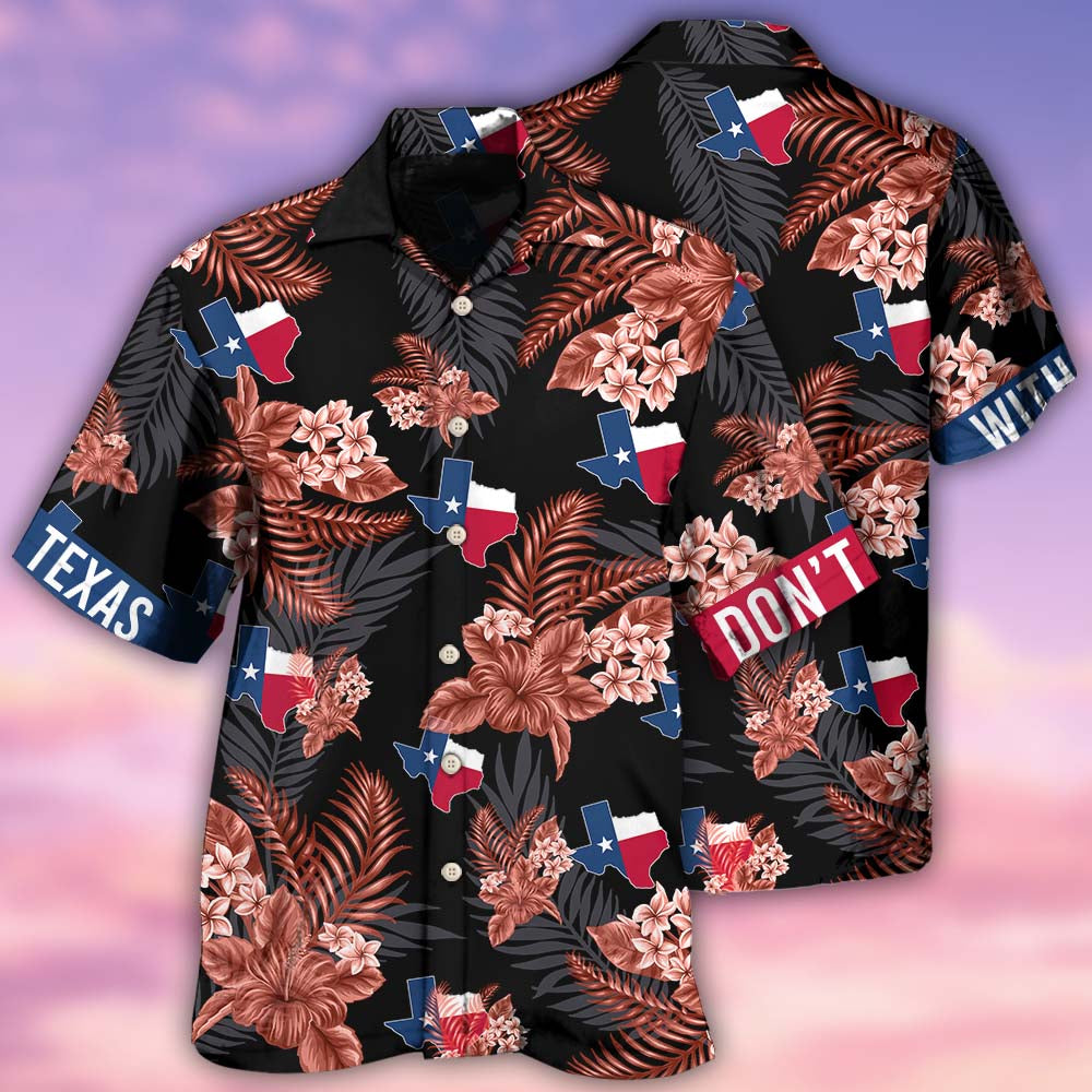 Peace Texas Heritage Hawaiian Shirt With All Over Print For Summer Vacation Beach Travel And Casual Wear
