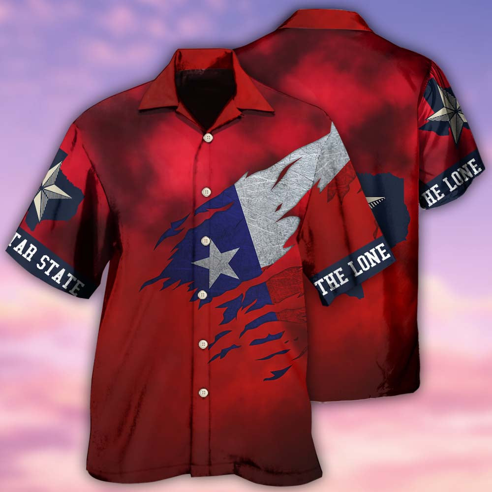 Peace Red Texas Heritage Hawaiian Shirt With All Over Print For Coastal Adventures Summer Events And Everyday Comfort