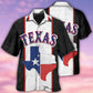 Peace Texas Heritage Hawaiian Shirt With All Over Print For Tropical Getaways Outdoor Fun And Everyday Wear