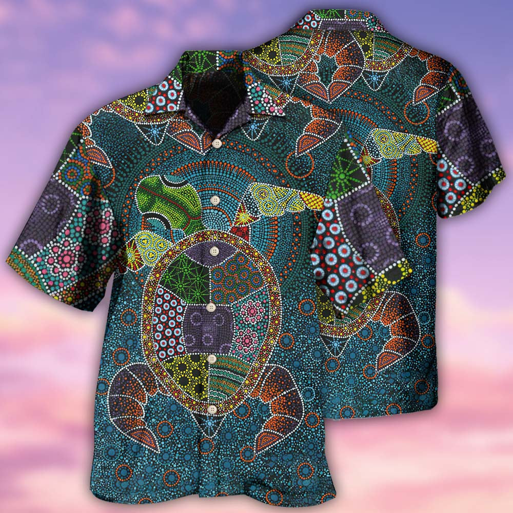 Turtle Hawaiian Shirt Pattern View For Relaxed Warm Weather Outfits