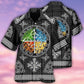 Norse Warrior Blood Symbol Hawaiian Shirt Design Detail For Sunny Adventures And Casual Wear